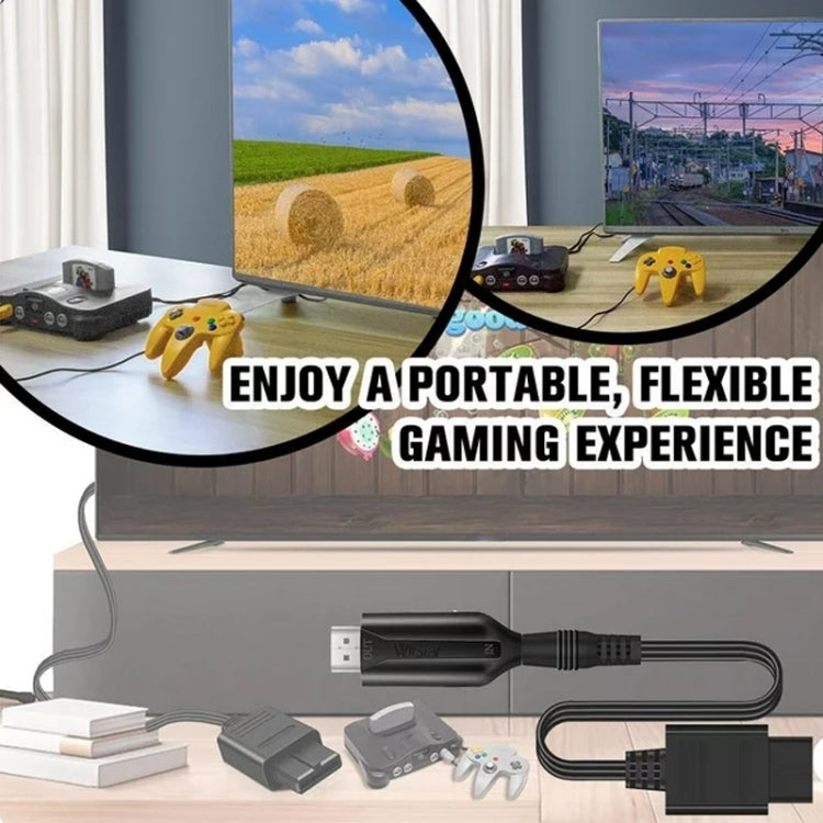N64 To HDMI Converter For Nintendo Gamecube N64 / SNES / NGC(Black) by buy2fix