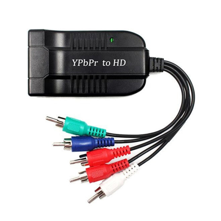1080P Component To HDMI Adapter Cable YPbPr To HD Interface HD Converter(Black) by buy2fix