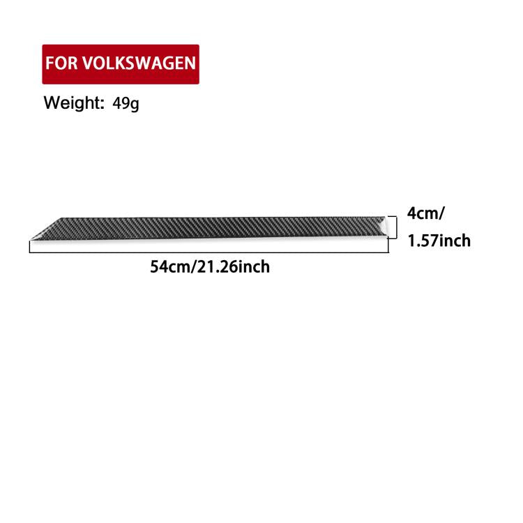 For Volkswagen Sagitar 2019-2023 Left-hand Drive Co-pilot Decorative Sticker(Black) - Car Interior Mouldings by buy2fix | Online Shopping UK | buy2fix