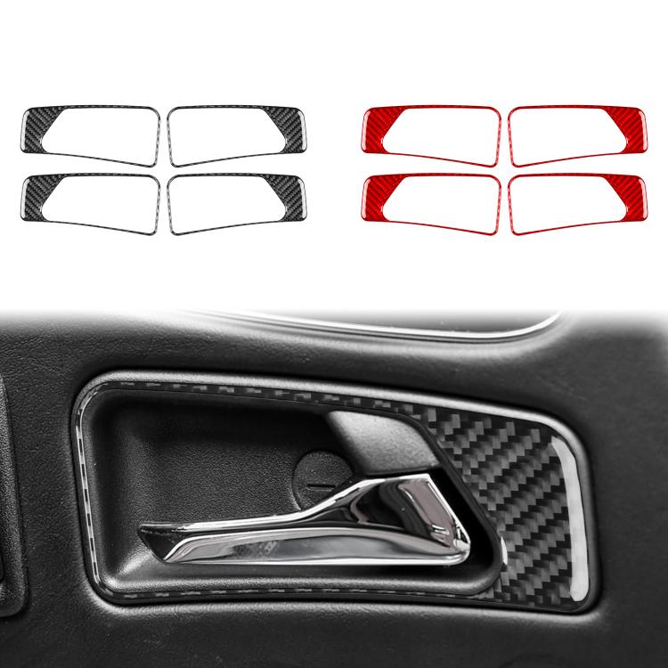 For Mercedes-Benz G-Class W463 4pcs /Set Interior Door Handle Sticker(Black) - Car Interior Mouldings by buy2fix | Online Shopping UK | buy2fix