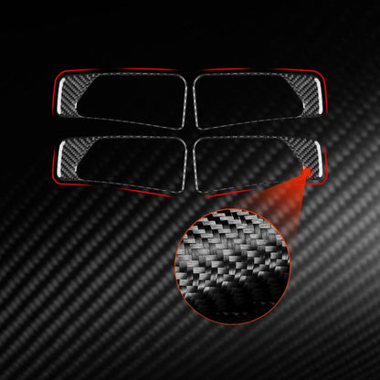 For Mercedes-Benz G-Class W463 4pcs /Set Interior Door Handle Sticker(Red) - Car Interior Mouldings by buy2fix | Online Shopping UK | buy2fix