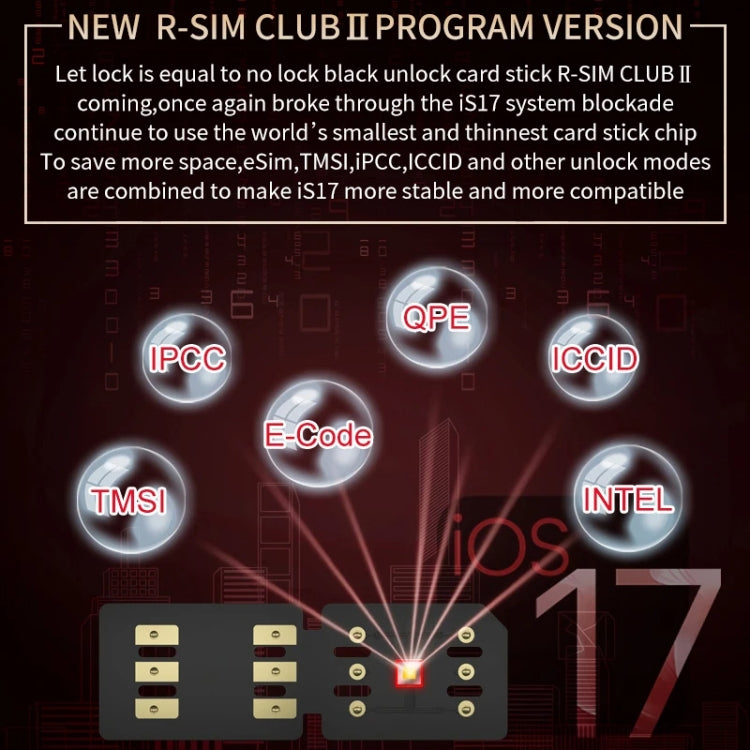 R-SIM CLUB 2 Unlock Card For IOS18 System iPhone Series - Unlock SIM Card by buy2fix | Online Shopping UK | buy2fix