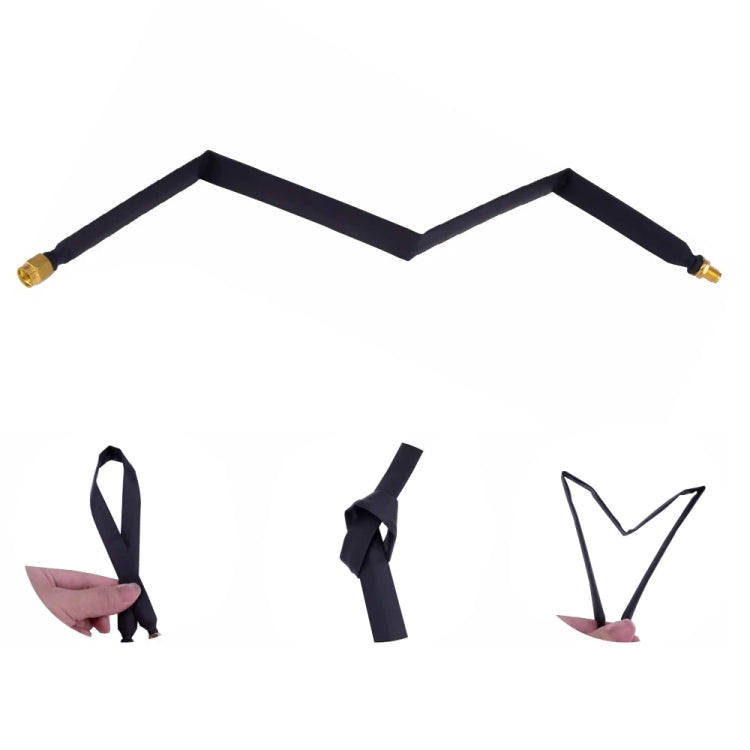 SMA Male To Female Fiberglass Antenna Through Wall Adapter Cable Flat Window Cable(20cm) by buy2fix