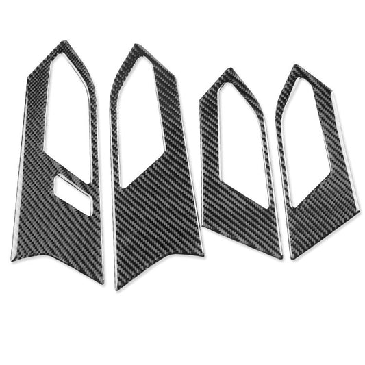 For Volkswagen Sagitar 2019-2023 4pcs /Set Left-hand Drive Door Handle Sticker(Black) - Car Interior Mouldings by buy2fix | Online Shopping UK | buy2fix