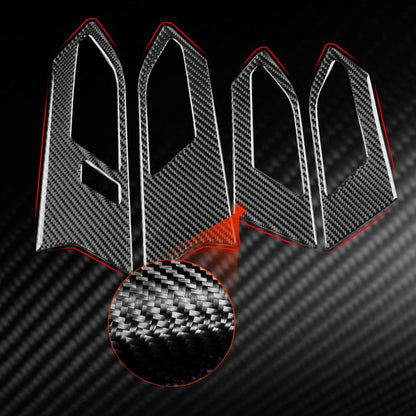 For Volkswagen Sagitar 2019-2023 4pcs /Set Left-hand Drive Door Handle Sticker(Red) - Car Interior Mouldings by buy2fix | Online Shopping UK | buy2fix