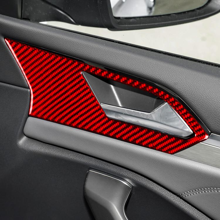 For Volkswagen Sagitar 2019-2023 4pcs /Set Left-hand Drive Door Handle Sticker(Black) - Car Interior Mouldings by buy2fix | Online Shopping UK | buy2fix