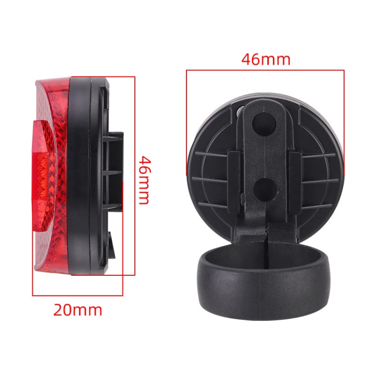 For Airtag Hidden Reflective Tail Light Bicycle Mount(Red) - Bicycle Series by buy2fix | Online Shopping UK | buy2fix