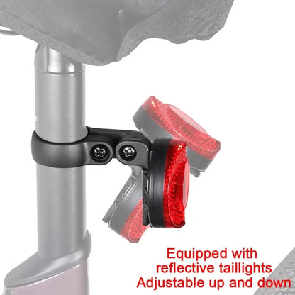 For Airtag Hidden Reflective Tail Light Bicycle Mount(Red) - Bicycle Series by buy2fix | Online Shopping UK | buy2fix