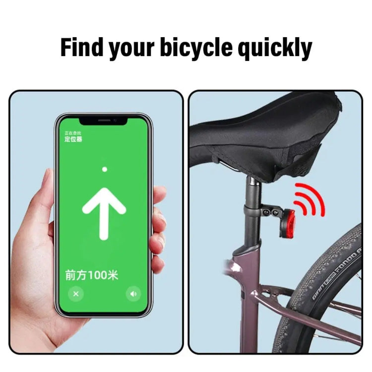 For Airtag Hidden Reflective Tail Light Bicycle Mount(Red) - Bicycle Series by buy2fix | Online Shopping UK | buy2fix