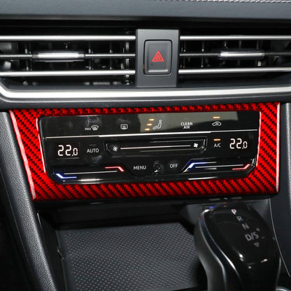 For Volkswagen Sagitar 2019-2023 B Model Left-hand Drive Central Control Air Conditioning Panel Sticker(Black) - Car Interior Mouldings by buy2fix | Online Shopping UK | buy2fix