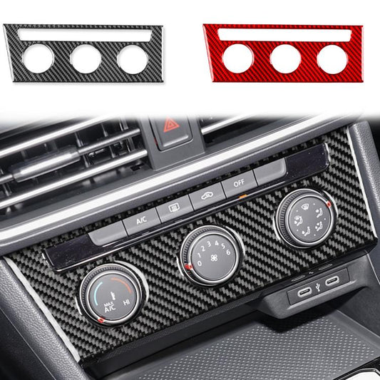 For Volkswagen Sagitar 2019-2023 A Model Left-Hand Drive Central Control Air Conditioning Panel Sticker(Black) - Car Interior Mouldings by buy2fix | Online Shopping UK | buy2fix