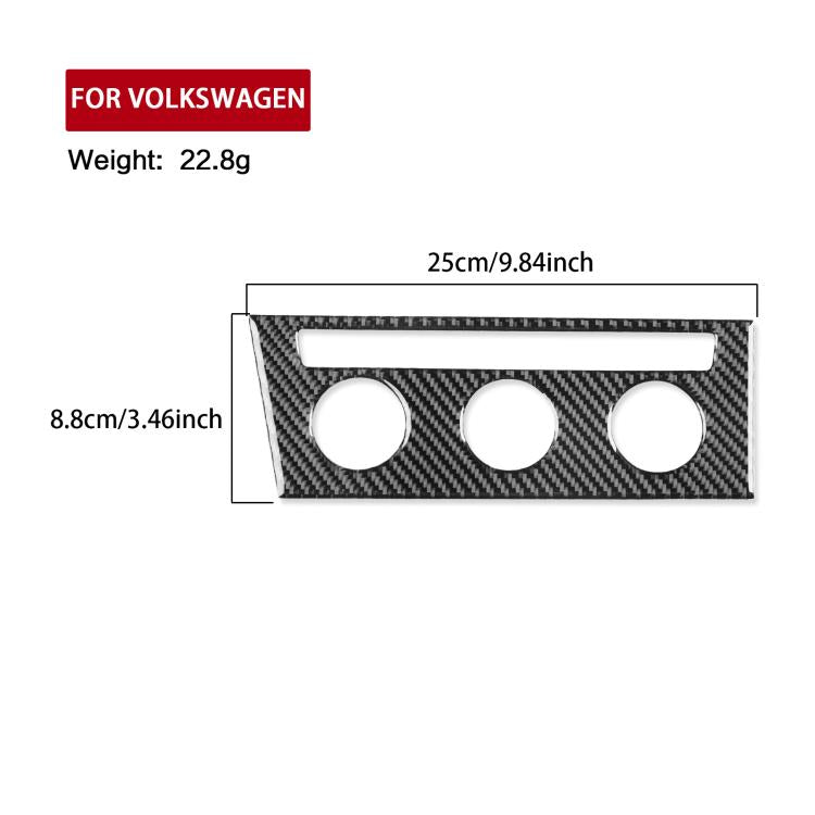 For Volkswagen Sagitar 2019-2023 A Model Left-Hand Drive Central Control Air Conditioning Panel Sticker(Black) - Car Interior Mouldings by buy2fix | Online Shopping UK | buy2fix