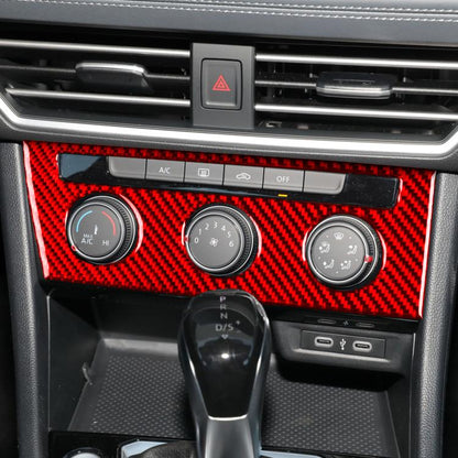 For Volkswagen Sagitar 2019-2023 A Model Left-Hand Drive Central Control Air Conditioning Panel Sticker(Red) - Car Interior Mouldings by buy2fix | Online Shopping UK | buy2fix