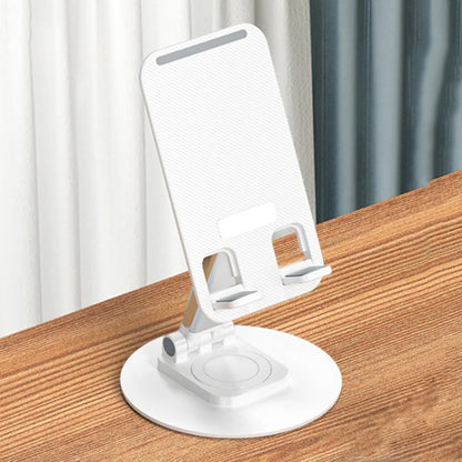 360 Degree Rotating Aluminum Alloy Phone Holder Desktop Telescopic Bracket(White) - Desktop Holder by buy2fix | Online Shopping UK | buy2fix