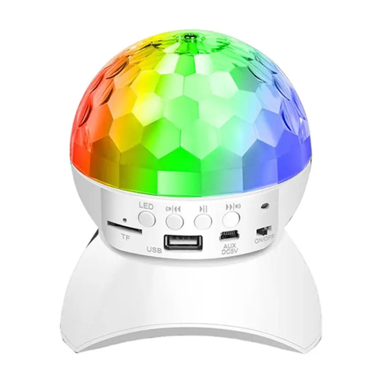 Home LED Magic Ball Lights Bounce Ambient Lamps Room Sound Lights Balls, Color: Charging Model White(RGB Colorful 5W) by LIXINCORDA