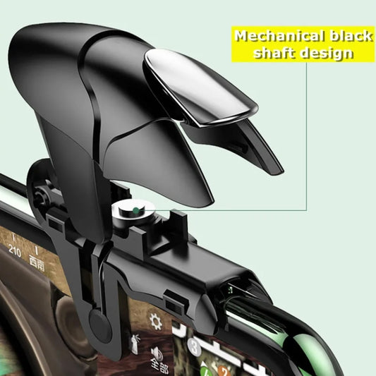1pair CH5 Mobile Phone Trigger Mechanical Game Handle Contact High-sensitivity Aiming Key(Black Shark) - Handle Shooter by buy2fix | Online Shopping UK | buy2fix