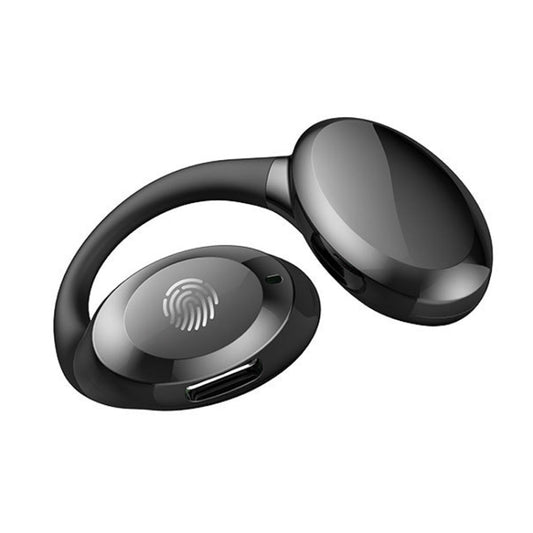 Ear-hook Wireless Earphones OWS Waterproof Touch Control Sports Earbuds(Black) - Bluetooth Earphone by buy2fix | Online Shopping UK | buy2fix