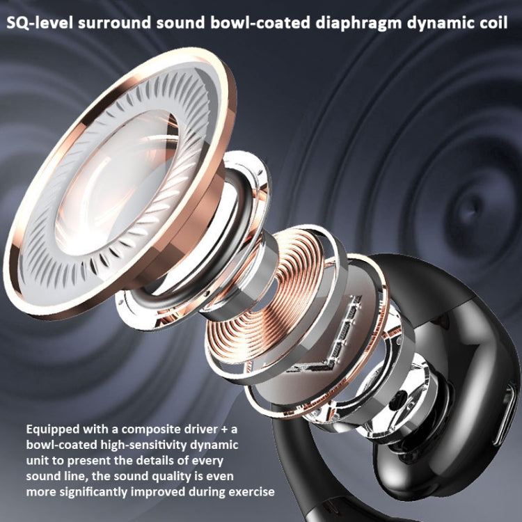 Ear-hook Wireless Earphones OWS Waterproof Touch Control Sports Earbuds(Yellow) by buy2fix