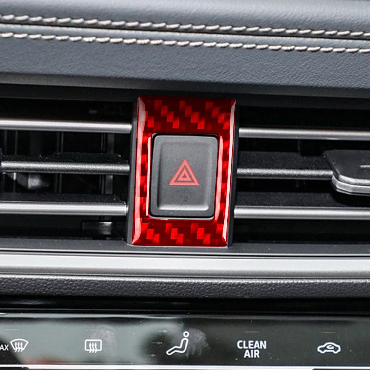 For Volkswagen Sagitar 2019-2023 Left-hand Warning Light Button Decorative Sticker(Red) - Car Interior Mouldings by buy2fix | Online Shopping UK | buy2fix