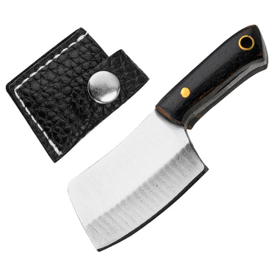 Mini Knife Keychain Portable Removal Express Pendant Accessory With Holster, Model: Black Handle Sanding