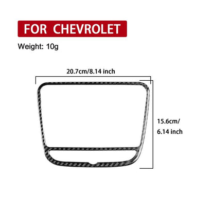 For Chevrolet Malibu 2016-2022 B Model Left-hand Drive Navigation Panel Sticker(Red) - Car Interior Mouldings by buy2fix | Online Shopping UK | buy2fix
