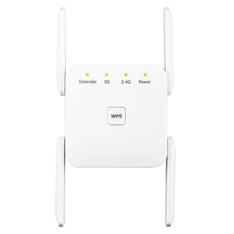 1200Mbps 2.4G / 5G WiFi Extender Booster Repeater Supports Ethernet Port White UK Plug by buy2fix