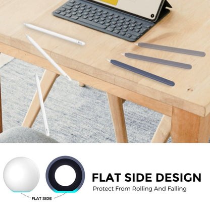 For Apple Pencil (USB-C) AhaStyle PT65-3 Silicone Same Color Protective Case(White) by AhaStyle