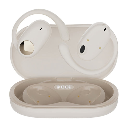 JS911 OWS Ear-mounted Dual-mic Call Noise Reduction LED Digital Display Bluetooth Earphones(Skin-color) - Bluetooth Earphone by buy2fix | Online Shopping UK | buy2fix