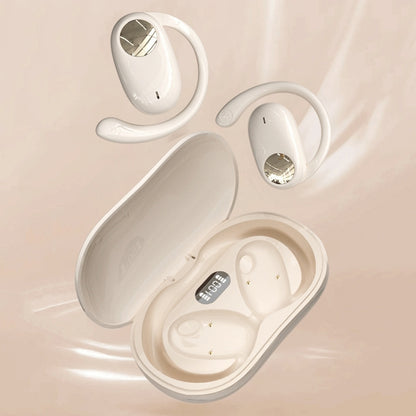 JS911 OWS Ear-mounted Dual-mic Call Noise Reduction LED Digital Display Bluetooth Earphones(Skin-color) - Bluetooth Earphone by buy2fix | Online Shopping UK | buy2fix