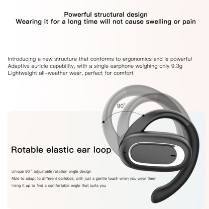 T35 OWS Adjustable Ear-Hook Call Noise Reduction Wireless Bluetooth 5.3 Earphones(Blue) - Bluetooth Earphone by buy2fix | Online Shopping UK | buy2fix