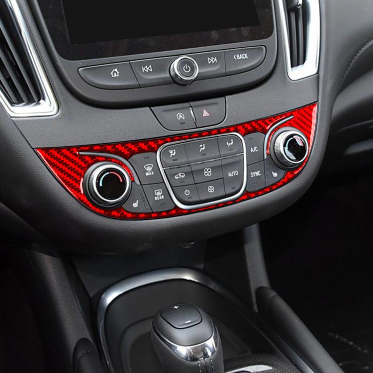 For Chevrolet Malibu 2016-2022 B Model Left-hand Drive Center Control Knob Panel Sticker(Black) - Car Interior Mouldings by buy2fix | Online Shopping UK | buy2fix