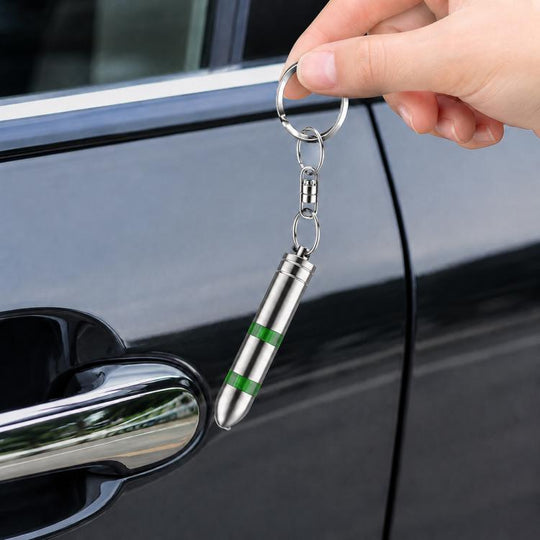 Static Elimination Car Keychain Static Discharger(Green Upgraded)