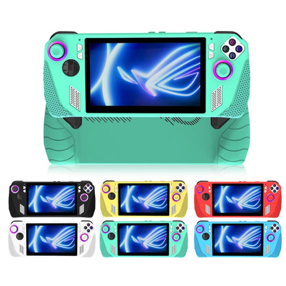 For ASUS ROG Ally Game Console Silicone Protective Cover + Button Cap Set Pocket Gaming Accessories(Blue) - Cases by buy2fix | Online Shopping UK | buy2fix
