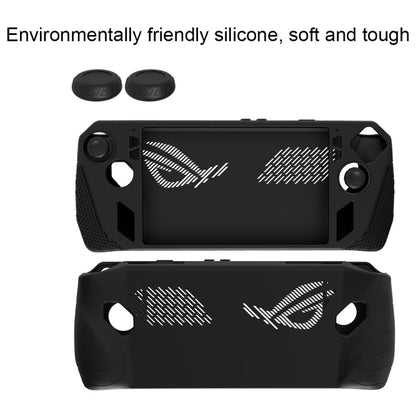 For ASUS ROG Ally Game Console Silicone Protective Cover + Button Cap Set Pocket Gaming Accessories(Blue) - Cases by buy2fix | Online Shopping UK | buy2fix