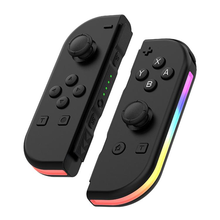 JOY-02 Gaming Left And Right Handle With RGB Lights Body Feel Bluetooth Gamepad For Switch / Switch OLED / Switch Pro / Switch Lite / Switch Joycon(Black) - Gamepads by buy2fix | Online Shopping UK | buy2fix