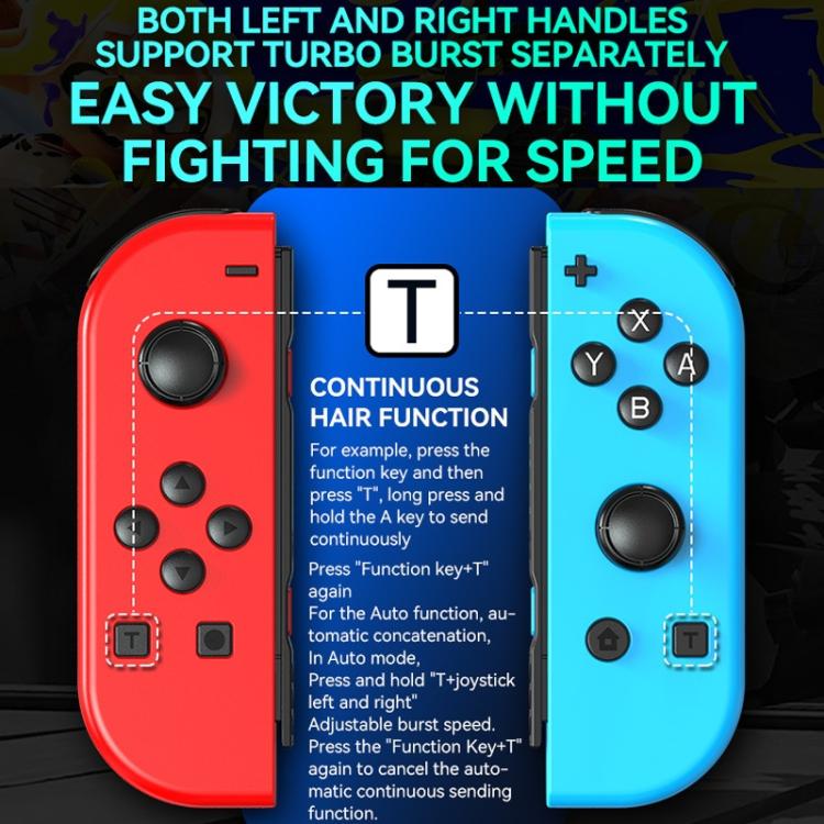 JOY-02 Gaming Left And Right Handle With RGB Lights Body Feel Bluetooth Gamepad For Switch / Switch OLED / Switch Pro / Switch Lite / Switch Joycon(Black) - Gamepads by buy2fix | Online Shopping UK | buy2fix