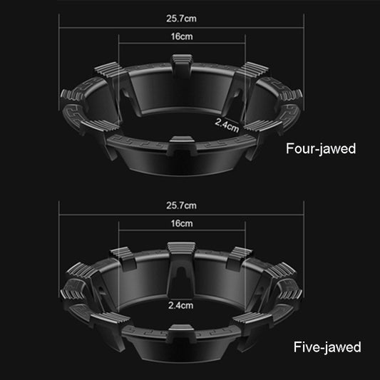 Kacheeg Household Gas Stove Gathering Fire Energy Saving Cover Kitchen Non-Slip Windscreen, Model: Four-Jawed - Cooktop Parts by Kacheeg | Online Shopping UK | buy2fix
