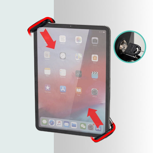 Tablet Wall Mount Holder Angles Adjustment Aluminum Alloy Mount With Anti Theft Security Lock - Lazy Bracket by buy2fix | Online Shopping UK | buy2fix
