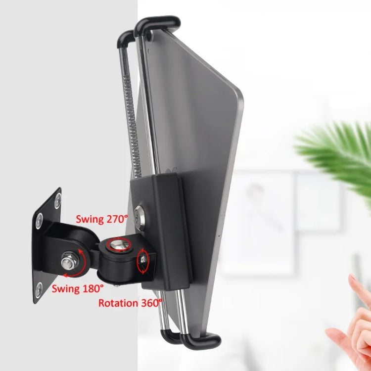 Tablet Wall Mount Holder Angles Adjustment Aluminum Alloy Mount With Anti Theft Security Lock - Lazy Bracket by buy2fix | Online Shopping UK | buy2fix