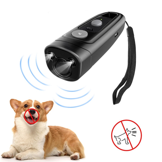 Ultrasonic Dog Repeller Stop Barker Pet Trainer(Black) by buy2fix