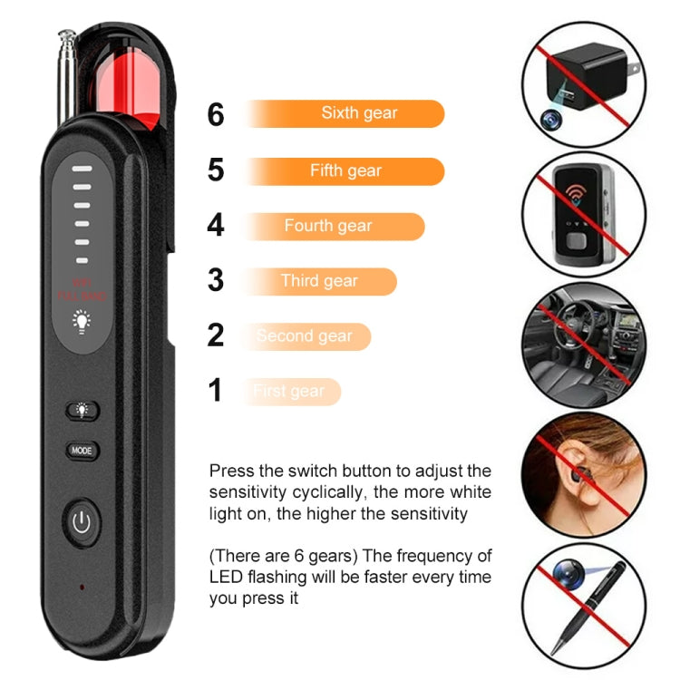 T01 Wireless Detector Camera Anti-eavesdropping Positioning GPS Alarm by buy2fix