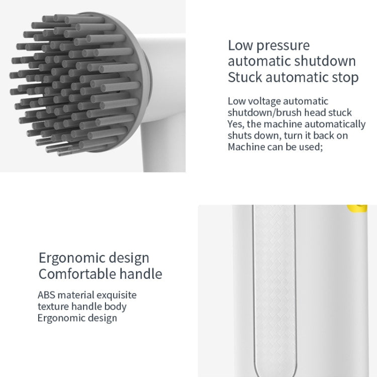 Multifunctional Handheld Cordless Electric Cleaning Brush(Ivory White) - Sponges, Cloths & Brushes by buy2fix | Online Shopping UK | buy2fix