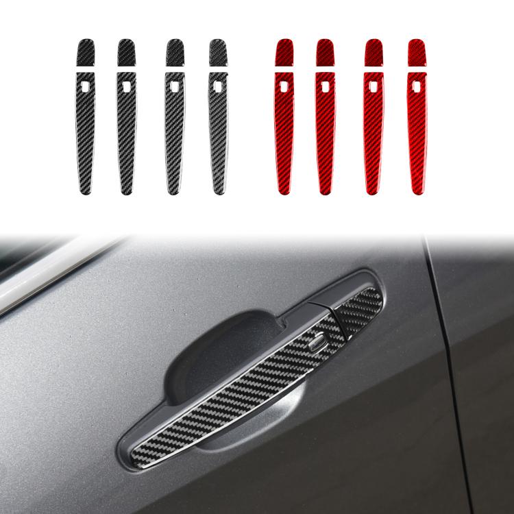 For Chevrolet Malibu 2016-2021 8pcs /Set Left-Hand Drive Exterior Door Handle Sticker(Red) - Car Interior Mouldings by buy2fix | Online Shopping UK | buy2fix