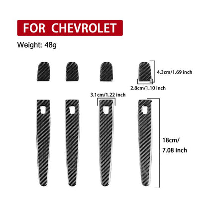 For Chevrolet Malibu 2016-2021 8pcs /Set Left-Hand Drive Exterior Door Handle Sticker(Black) - Car Interior Mouldings by buy2fix | Online Shopping UK | buy2fix