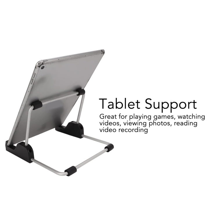 Adjustable Foldable Universal Tablet Holder Metal Stand Storage Bracket(TS-02) - Desktop Holder by buy2fix | Online Shopping UK | buy2fix