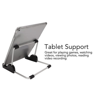 Adjustable Foldable Universal Tablet Holder Metal Stand Storage Bracket(TS-02) - Desktop Holder by buy2fix | Online Shopping UK | buy2fix