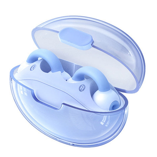 REMAX CozyBuds W15 Transparent Ear Clip Wireless Bluetooth Earphone OWS Sports Earphone(Blue) - Bluetooth Earphone by REMAX | Online Shopping UK | buy2fix