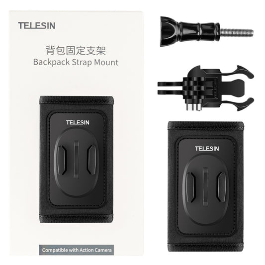 TELESIN Backpack Shoulder Strap Bracket Mount for GoPro Hero / Insta360 /  SJCAM / DJI Action Accessories, Spec: Set A - Backpack Clip by TELESIN | Online Shopping UK | buy2fix