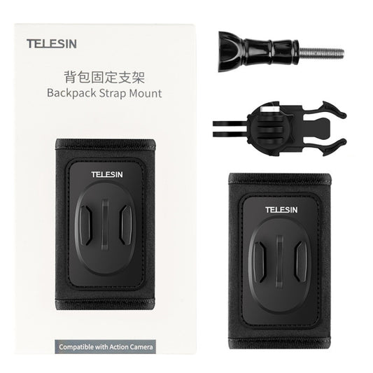 TELESIN Backpack Shoulder Strap Bracket Mount for GoPro Hero / Insta360 /  SJCAM / DJI Action Accessories, Spec: Set B - Backpack Clip by TELESIN | Online Shopping UK | buy2fix