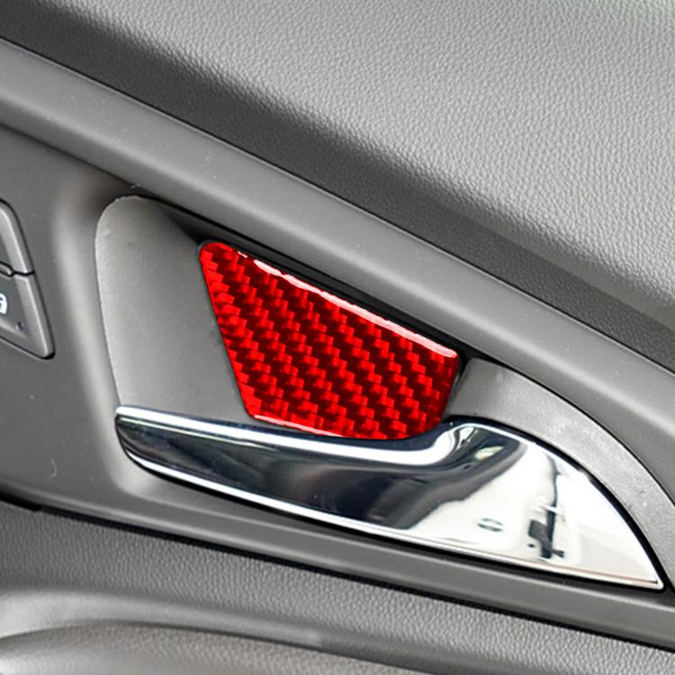 For Chevrolet Malibu 2016-2021 4pcs /Set Left-hand Drive Inner Door Bowl Sticker(Red) - Car Interior Mouldings by buy2fix | Online Shopping UK | buy2fix